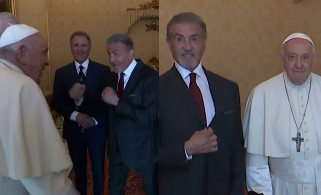 Den rockiga stjärnan Sylvester Stallone utmanade påven Franciskus!