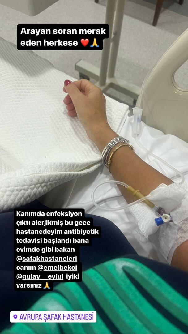 Ozlem Yildiz har en infektion i blodet