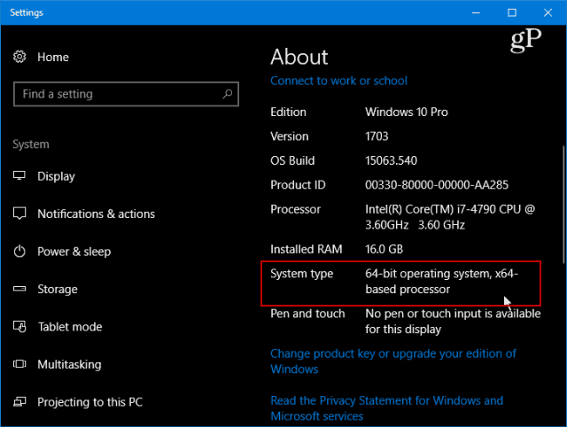 Windows 10-version
