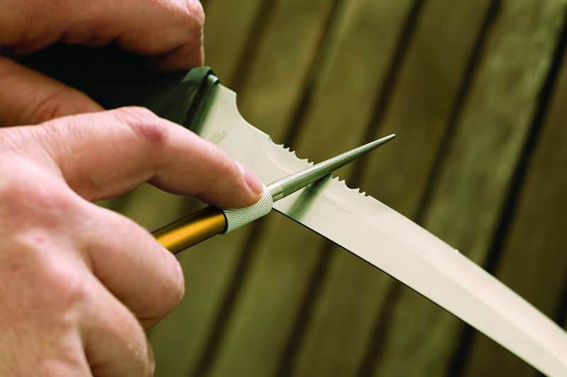 Tips för slipning av tandade knivar