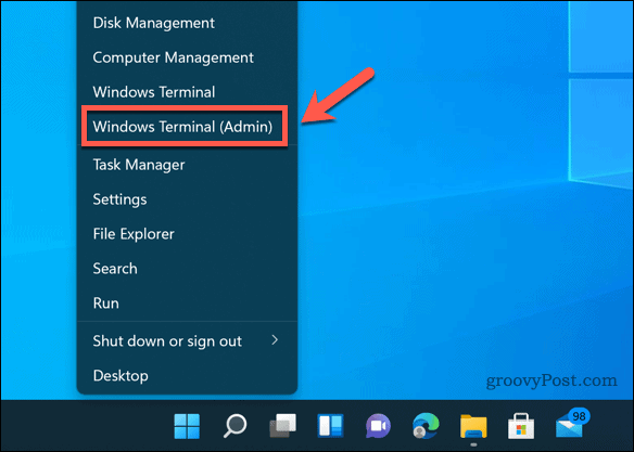 Öppna Windows Terminal på Windows 11