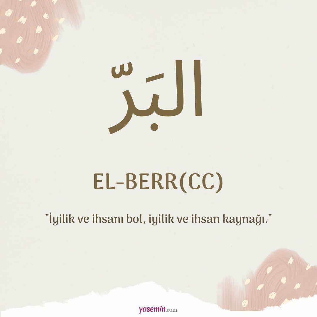 Vad betyder al-Berr (c.c)?