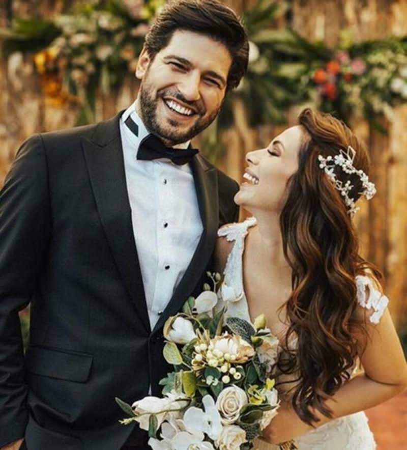 Skådespelaren Begüm Birgören och Mehmet Cemil gifte sig