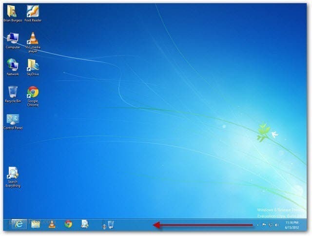 Hur man lägger till papperskorgen i Windows 8-aktivitetsfältet