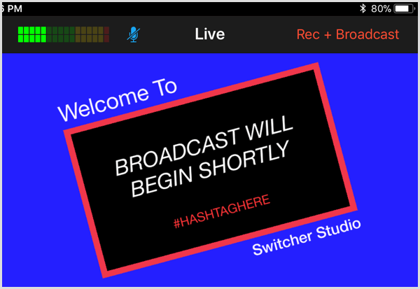 switcher studio live view