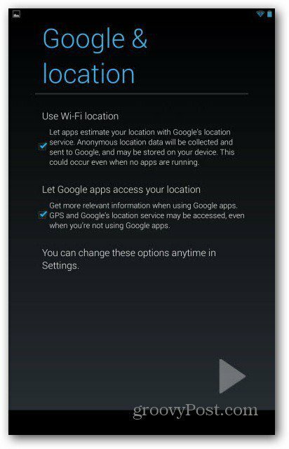 Nexus 7-användarkonton - Google Location