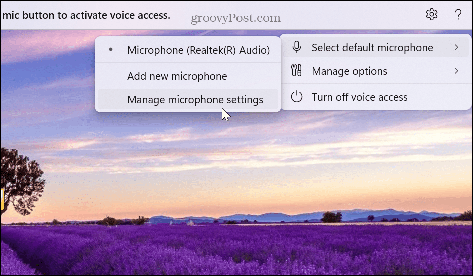 Aktivera och använd röståtkomst i Windows 11