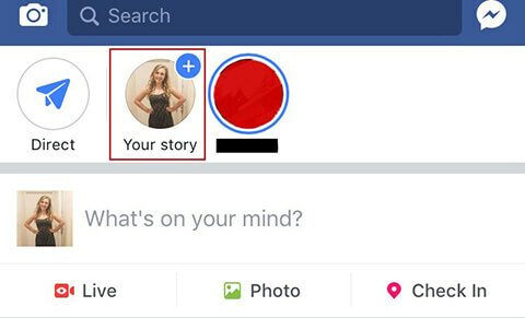 Skapa din första Facebook-berättelse.