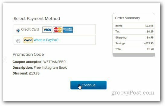 wetransfer instagram blurb order betalningsalternativ