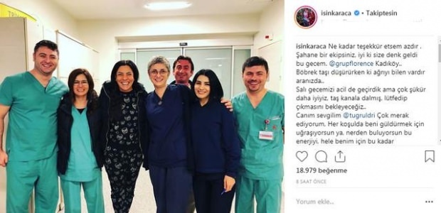 Işın Karaca delades från sjukhuset