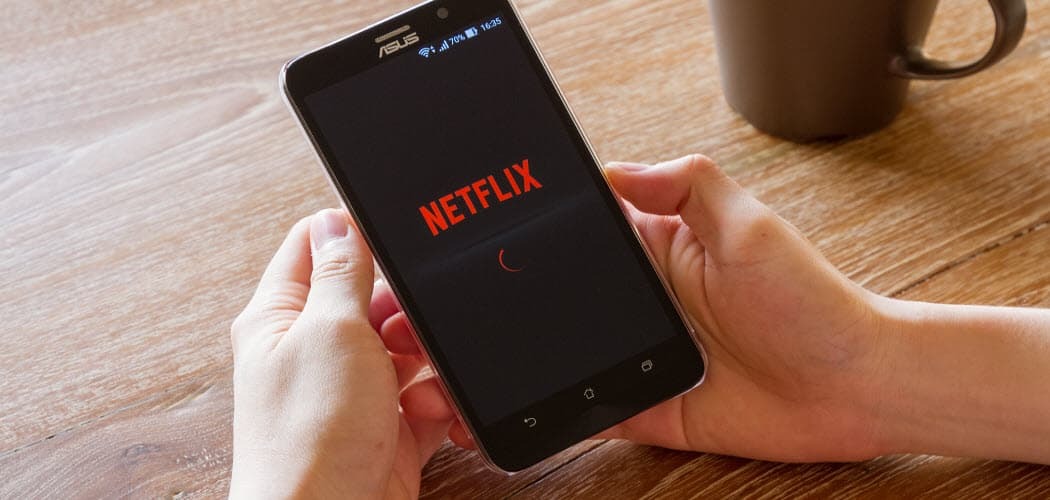 Begränsa mängden data som Netflix använder vid visning från din telefon