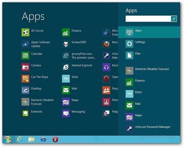 Skaffa Start-menyn på Windows 8 med ViStart