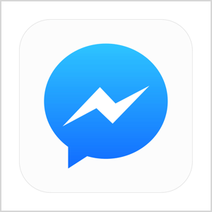 Facebook Messenger ikon grafik.