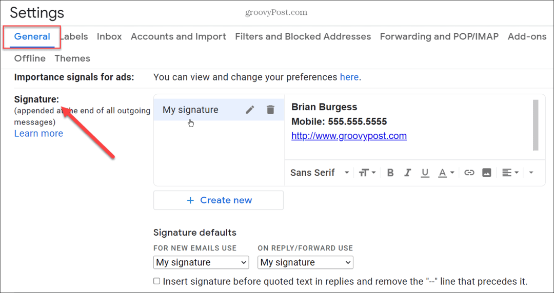 Lägg till en bild i din Gmail-signatur