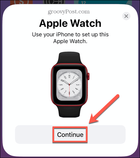 Apple Watch fortsätter parningen