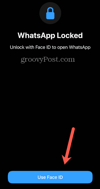 whatsapp använder ansikts-ID