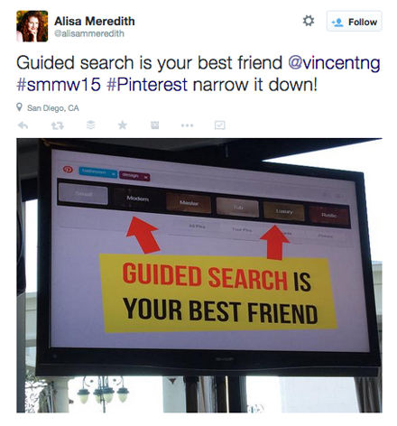 tweet från vincent ng smmw15 presentation