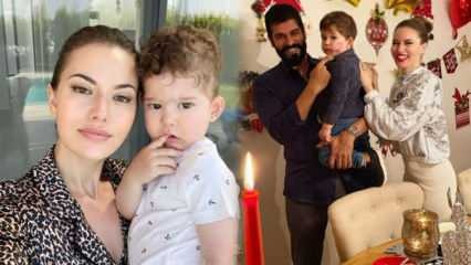 Den berömda skådespelerskan Fahriye Evcen tog sin son Karan till skolan!