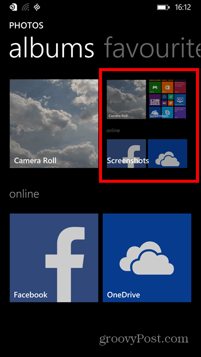 Windows Phone 8.1 skärmdumpar album