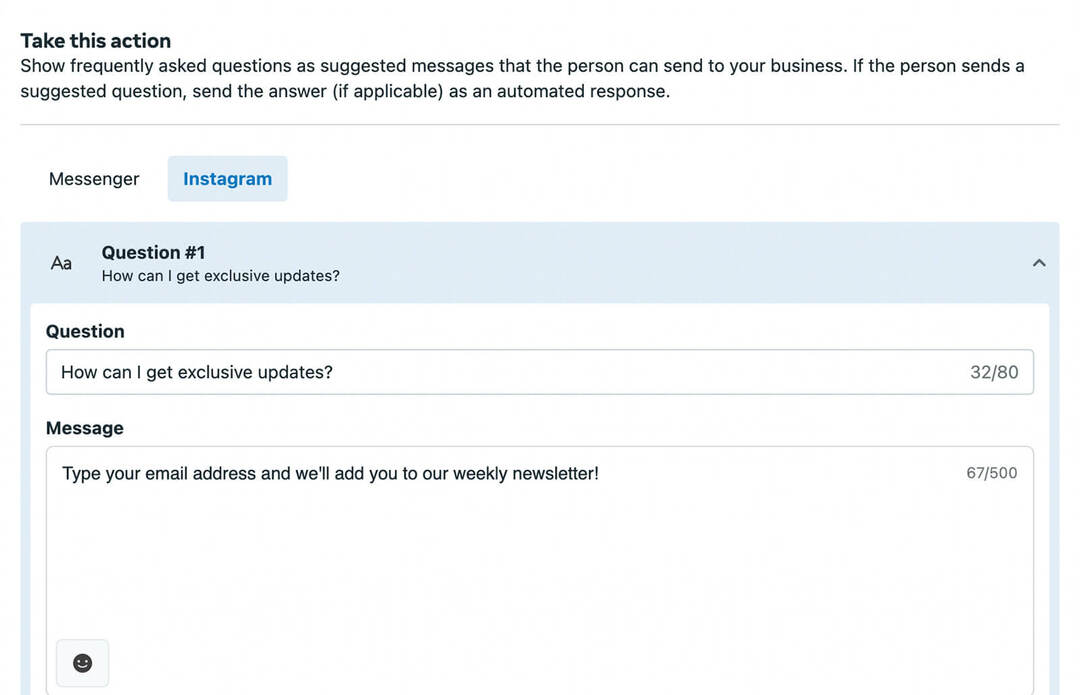 how-to-include-email-sign-up-opportunities-in-automated-dm-responses-on-your-instagram-profile-faq-inbox-automation-tool-add-questions-automated-response-marketing-goals- exempel-11