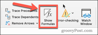 Visa formler i Excel