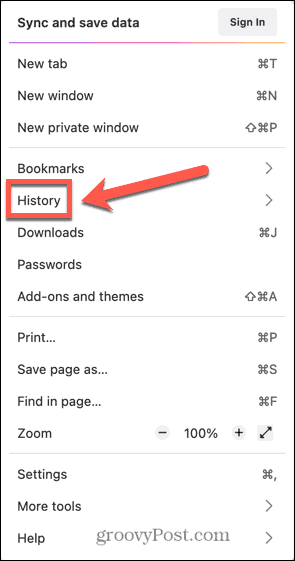 inställningar för firefox historik