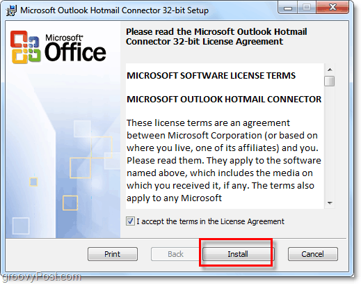 installation av Outlook Express-kontaktverktyget