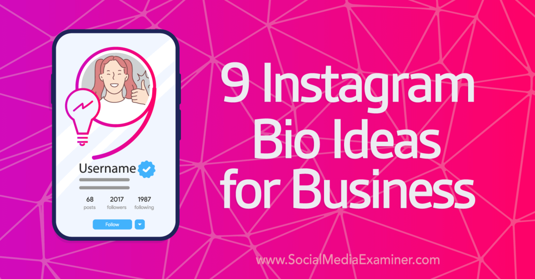 9 Instagram bioidéer för Business-Social Media Examinator