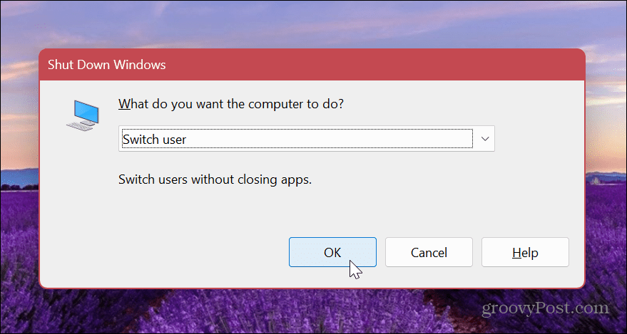 Byt användarkonto i Windows