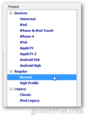 handbromsförinställningar iphone ipod ios android apple tv universal normal ipod legacy klassisk högprofil handbroms rip dvd