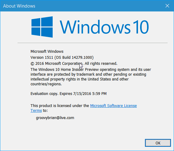 Windows 10 Redstone Build 14279 släppt för insiders, här är vad som är nytt
