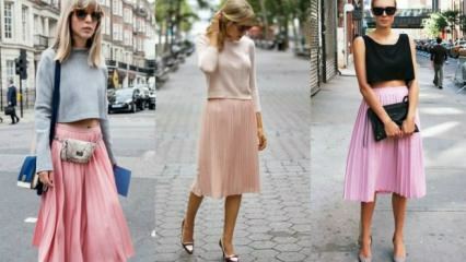 Hur man kombinerar en rosa kjol?