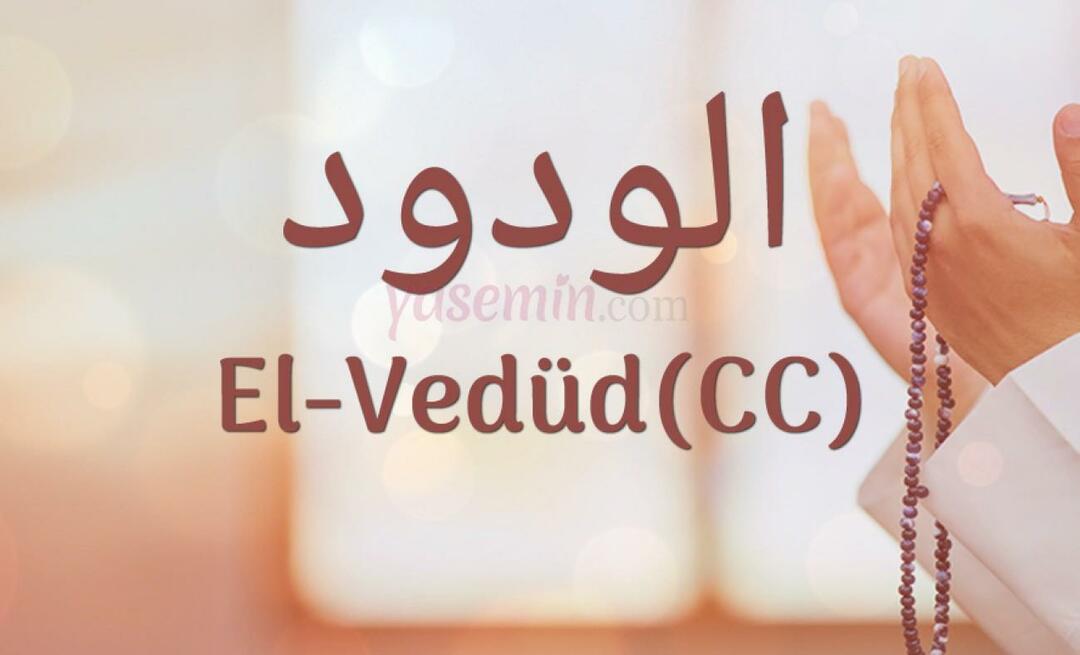 Vad betyder Al-Vedud (cc) från Esma-ul Husna? Vilka är dygderna med al-Wedud?