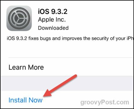 apple ios 9.3.2 installera