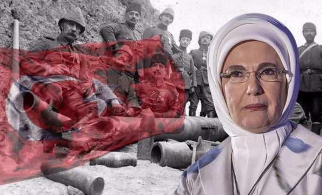 First Lady Erdoğan: Firar årsdagen av den härliga Çanakkale-segern
