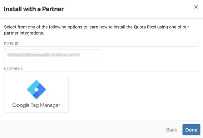 steg 3 för hur du installerar Quora-pixlar med Google Tag Manager