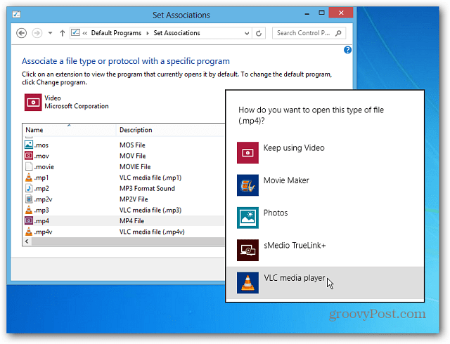 Windows 8: Gör videor och musikfiler öppna i skrivbordsprogram
