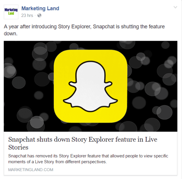Snapchat stänger av Story Explorer-funktionen i Live Stories.