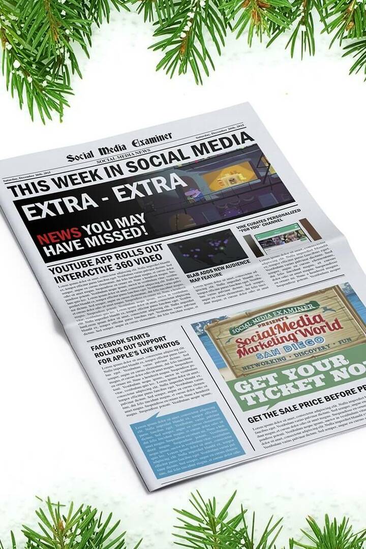 YouTube-appen lanserar interaktiv 360-video: den här veckan i sociala medier: Social Media Examiner