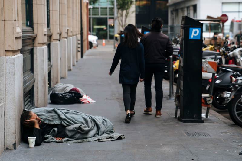 Antalet hemlösa ökar i Hollywood på grund av korona
