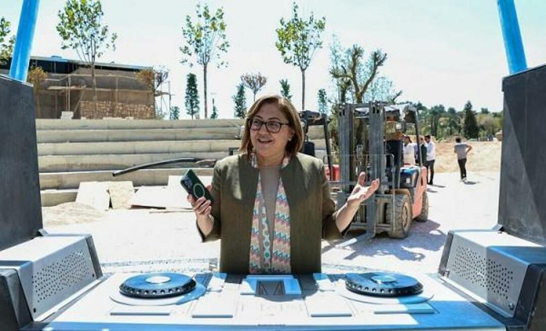 Fatma Şahin tillkännagav Gazianteps nya festivalpark så här: 