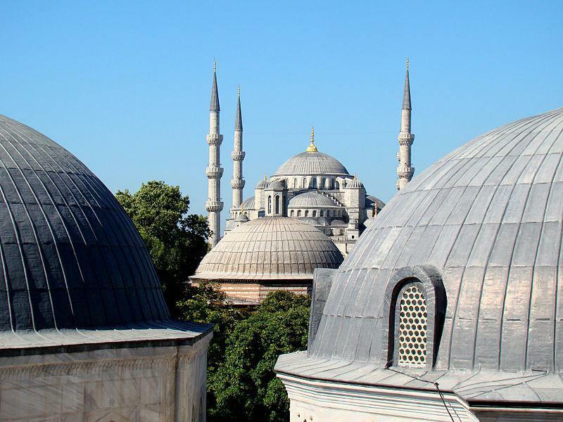 Blå moskén arkitektoniska funktioner 