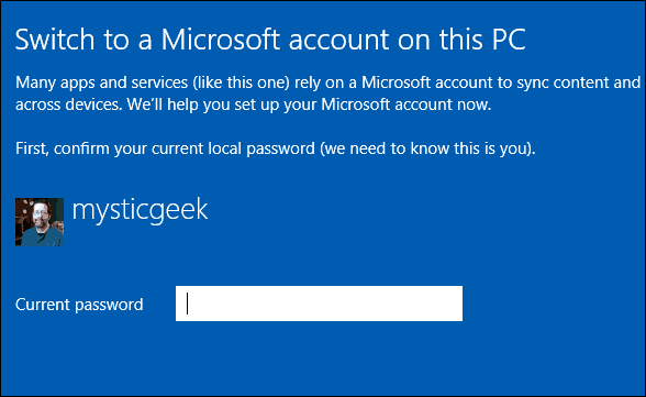 Byt till Microsoft-konto