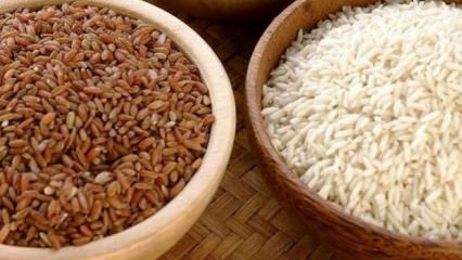 Är vitt ris eller brunt ris friskare?