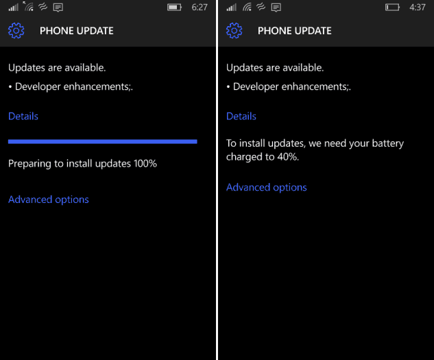Windows 10 Mobile Preview får utvecklaruppdatering