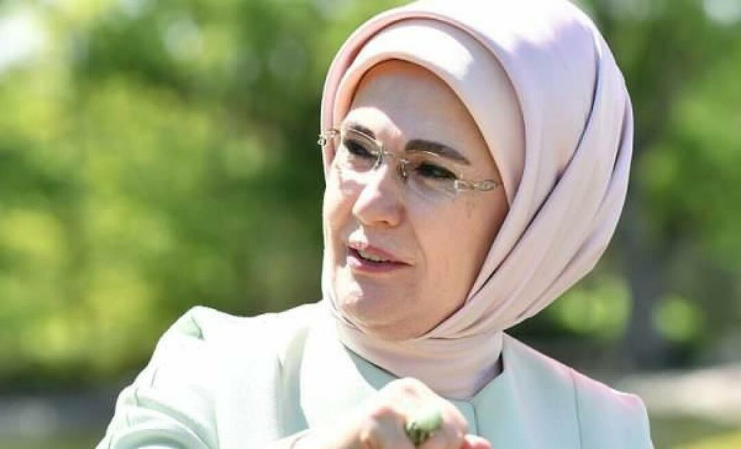 Delar "Nationella skogsplanteringsdagen" från Emine Erdoğan!