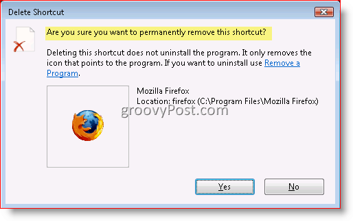 Hur man avaktiverar Radera bekräftelsedialogrutan för Windows 7, Vista och XP