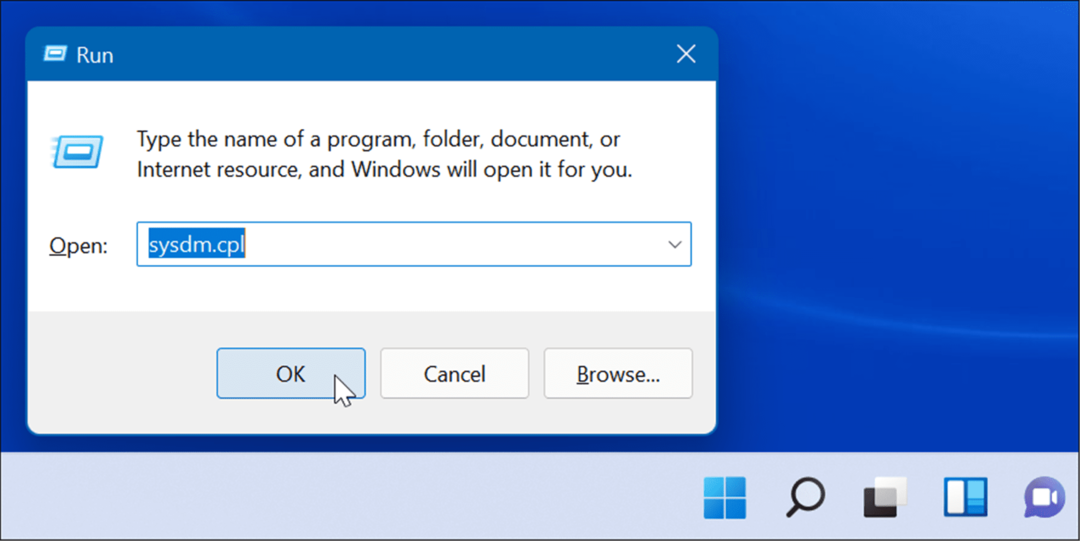 Kör sysdm-cpl gör Windows 11 snabbare på gammal hårdvara