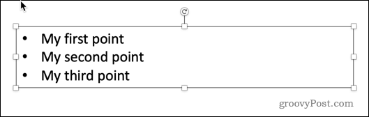 powerpoint text