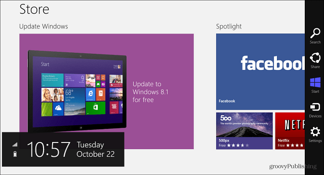 uppdatera till Windows 8.1